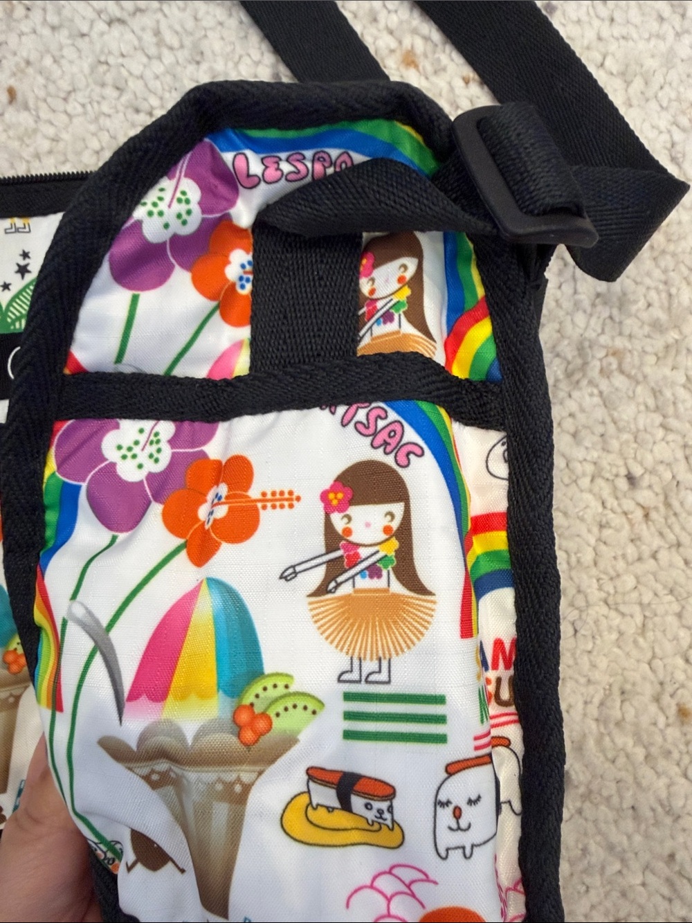 Lesportsac limited edition Hawaii bag with matching pouch - Picture 9 of 13